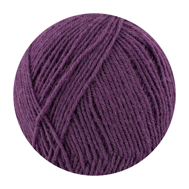 毛糸 Opal-オパール- 単色 4ply/4本撚り 100g巻 3072.パープル 06Co99j