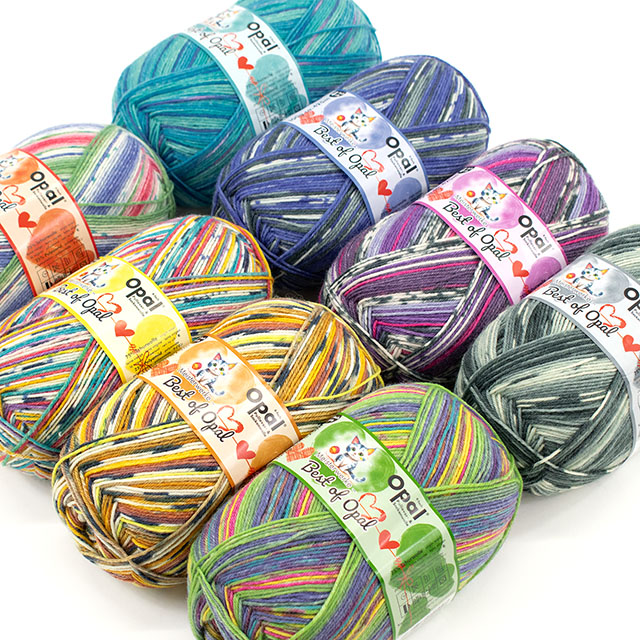 毛糸 Opal-オパール- ベストオブオパール2026 4ply/4本撚り 2066.ラブ&ピース 06Co99j