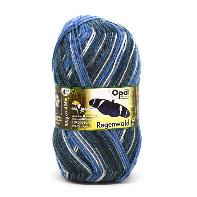 毛糸 Opal-オパール- レーゲンヴァルト17 4ply/4本撚り 11092.ヴェレナ/レッド系マルチカラー オカダヤ(okadaya