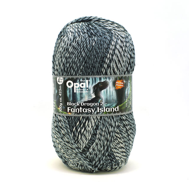 毛糸 Opal-オパール- ブラックドラゴン2 11130.竜の花 (M)_b1j オカダヤ(okadaya) 布・生地、毛糸、手芸用品の専門店