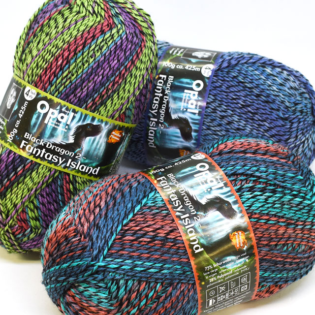 超新作】 opal オパール毛糸 1玉 4ply ブラックドラゴン