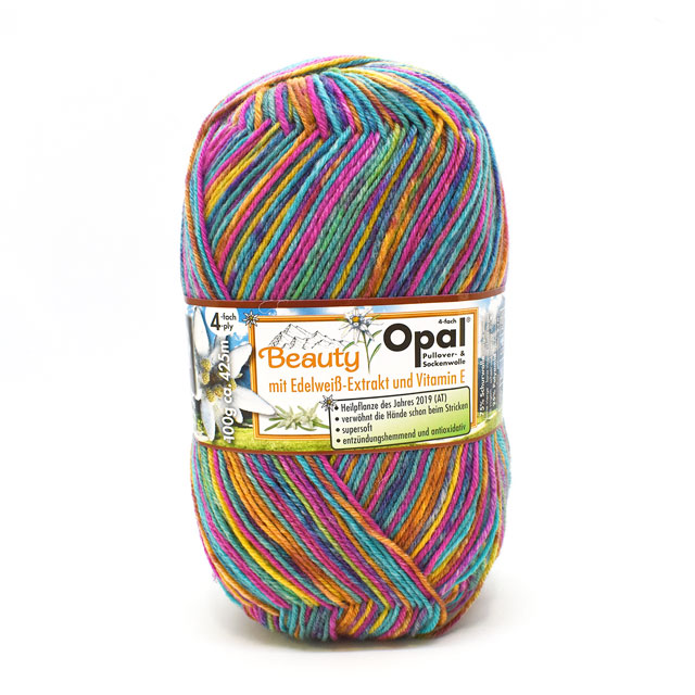 毛糸 Opal-オパール- ビューティー2 4ply/4本撚り 11150.ビビット