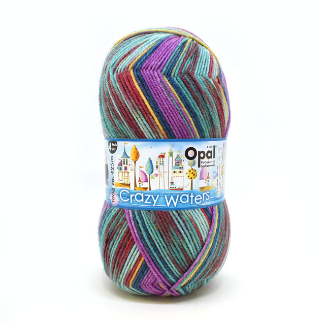 毛糸 Opal-オパール- クレイジーウォーターズ 4ply/4本撚り 11310