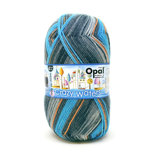 毛糸 Opal-オパール- クレイジーウォーターズ 4ply/4本撚り 11310