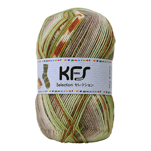 毛糸 Opal-オパール- KFSセレクション KFS129.スパイス/黄緑・ベージュ系マルチカラー (M)_b1j