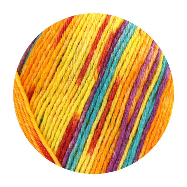 毛糸 Opal-オパール- KFSオリジナルカラー 6ply/6本撚り ぽっちゃり君 KFS206.気仙沼 出港/イエロー系マルチカラー 06Co99j
