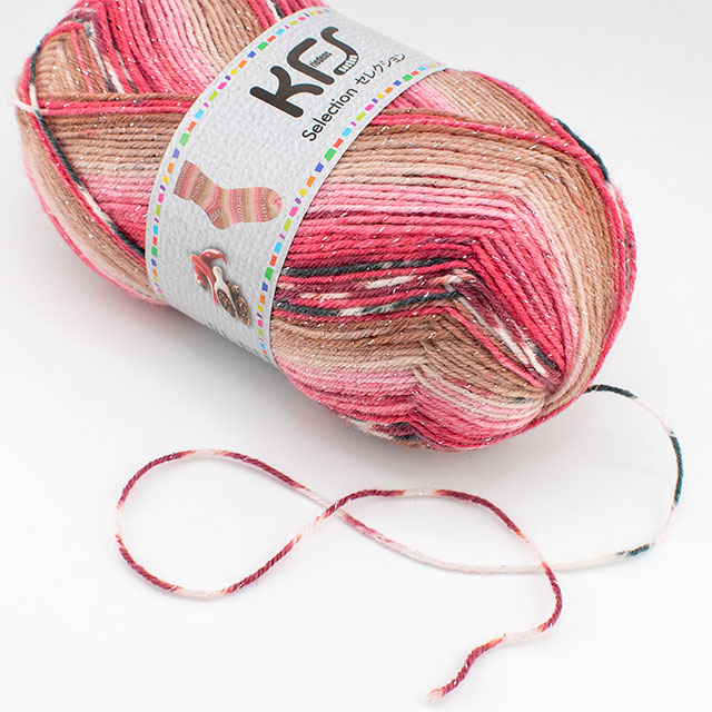 毛糸  Opal-オパール- KFSセレクション 4ply/4本撚り KFS932.チリラメ 06Co99j