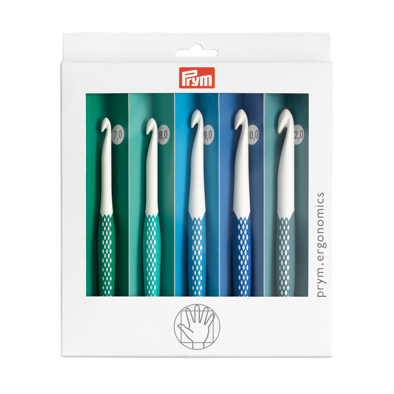 prym-プリム- エルゴノミクス かぎ針5本セット（218441） 太さ7.0mm～12.0mm 06Cq99_