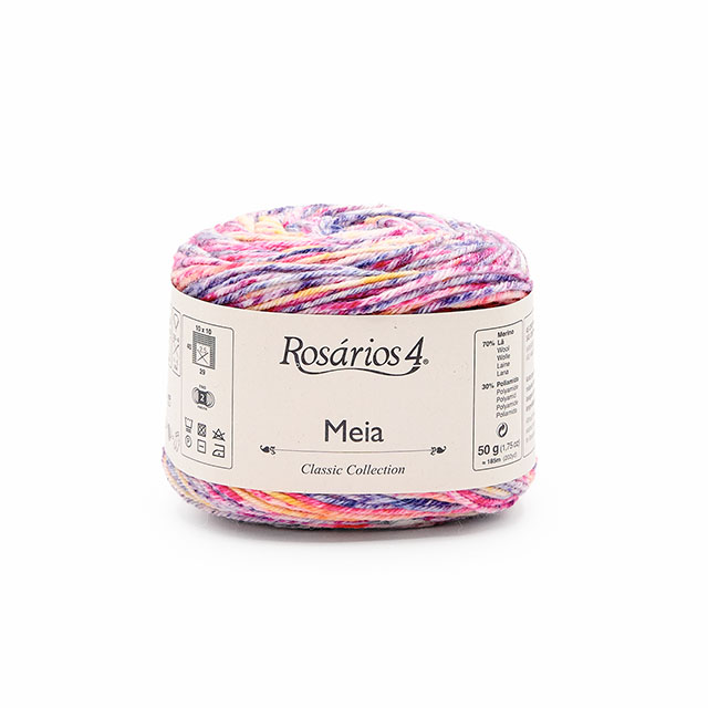 毛糸 Rosarios4-ロザリオス4- Meia Print・メイアプリント 116.Explosao de cores 06Co99_