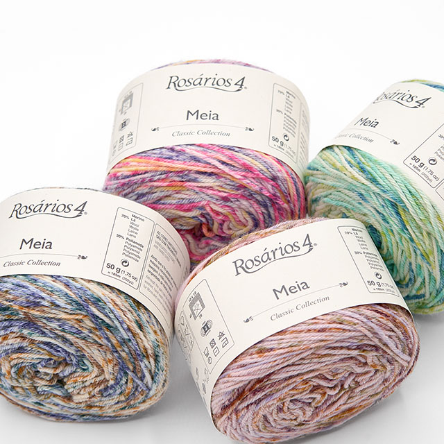 毛糸 Rosarios4-ロザリオス4- Meia Print・メイアプリント 116.Explosao de cores 06Co99_