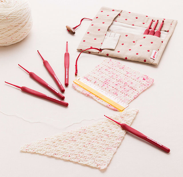 Tulip-チューリップ- エティモ レッド クッショングリップ付きかぎ針セット(TED-001) 06Cq99_