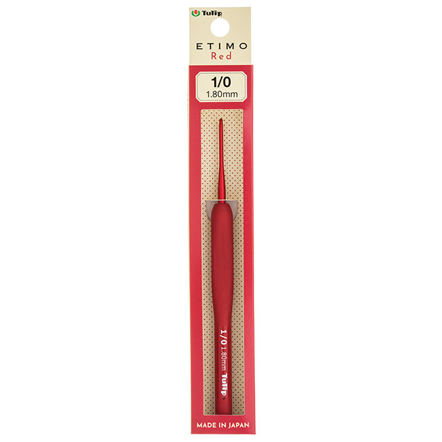 Tulip-チューリップ- エティモ レッド クッショングリップ付きかぎ針(TED-010) 1/0号 06Cq99_