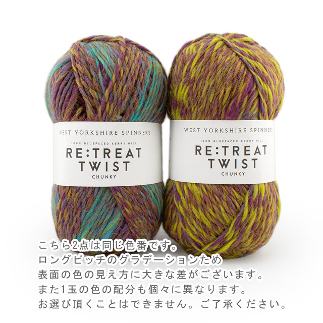 毛糸 West Yorkshire Spinners-ウエストヨークシャースピナーズ- Re:treat Twist Chunky・リトリートツイストチャンキー 1220.Nova 06Co99_