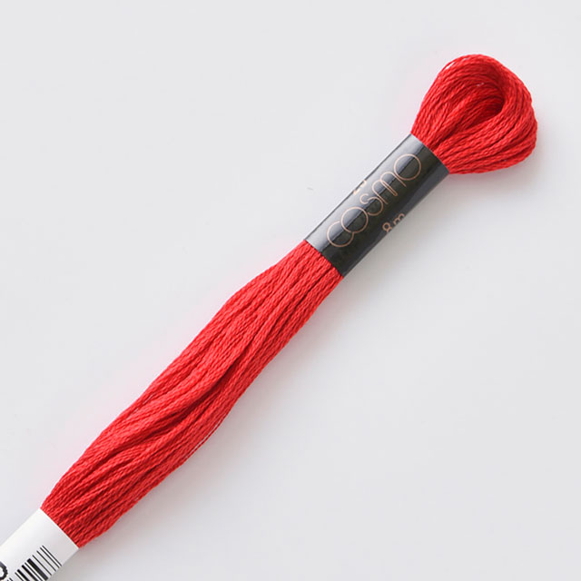 刺しゅう材料 cosmo-コスモ- 刺繍糸 25番 色番800 06Bg99_