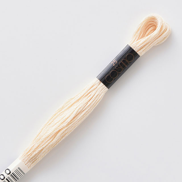 刺しゅう材料 cosmo-コスモ- 刺繍糸 25番 色番1000 (H)_5a_