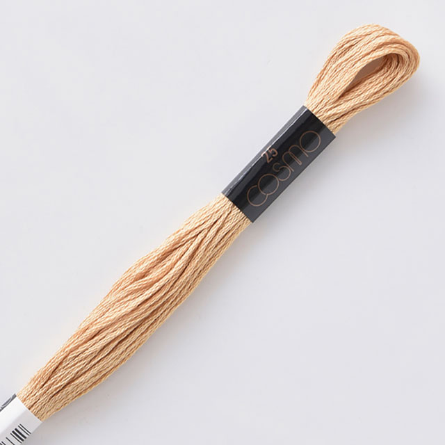 刺しゅう材料 cosmo-コスモ- 刺繍糸 25番 色番307 06Bg99_