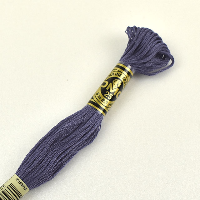 刺しゅう材料 DMC 刺繍糸 25番 色番158 (H)_5a_