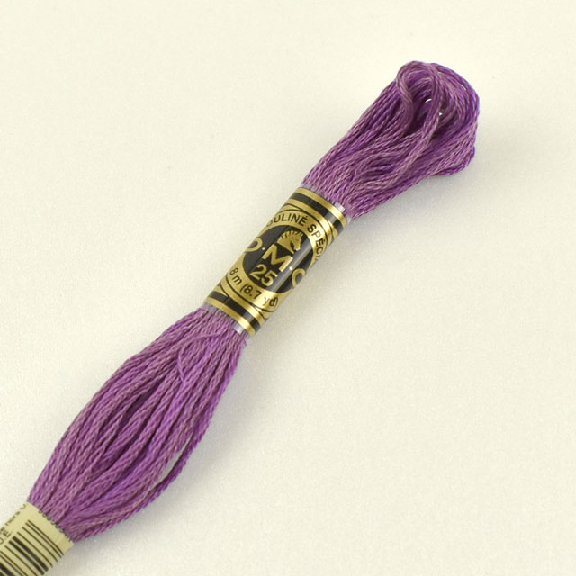 刺しゅう材料 DMC 刺繍糸 25番 色番208 (H)_5a_