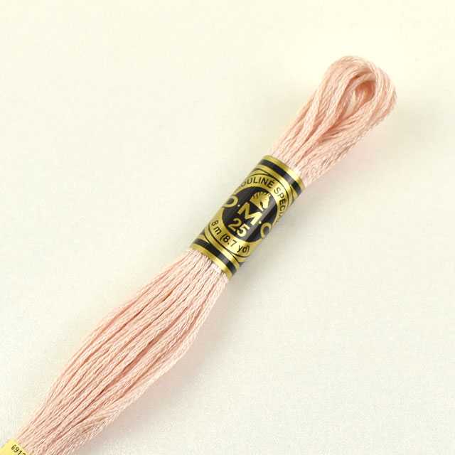 刺しゅう材料 DMC 刺繍糸 25番 色番225 (H)_5a_
