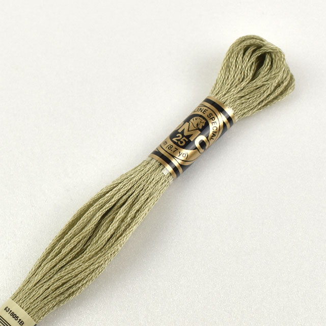 刺しゅう材料 DMC 刺繍糸 25番 色番3013 (H)_5a_