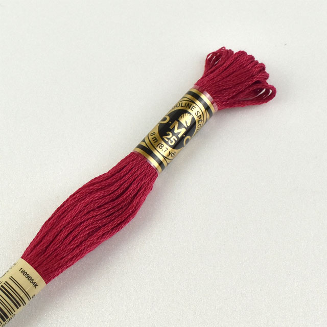 刺しゅう材料 DMC 刺繍糸 25番 色番304 06Bg99_