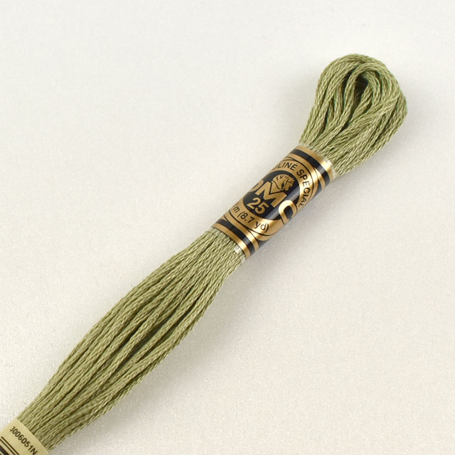 刺しゅう材料 DMC 刺繍糸 25番 色番3053 06Bg99_