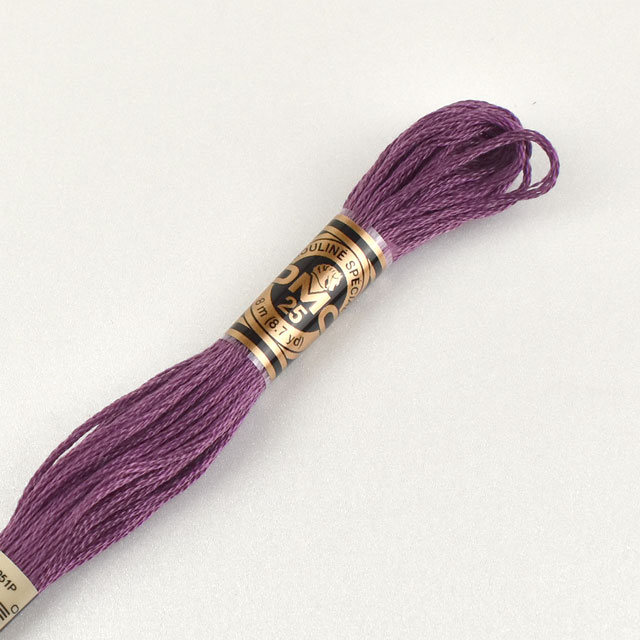 刺しゅう材料 DMC 刺繍糸 25番 色番327 06Bg99_