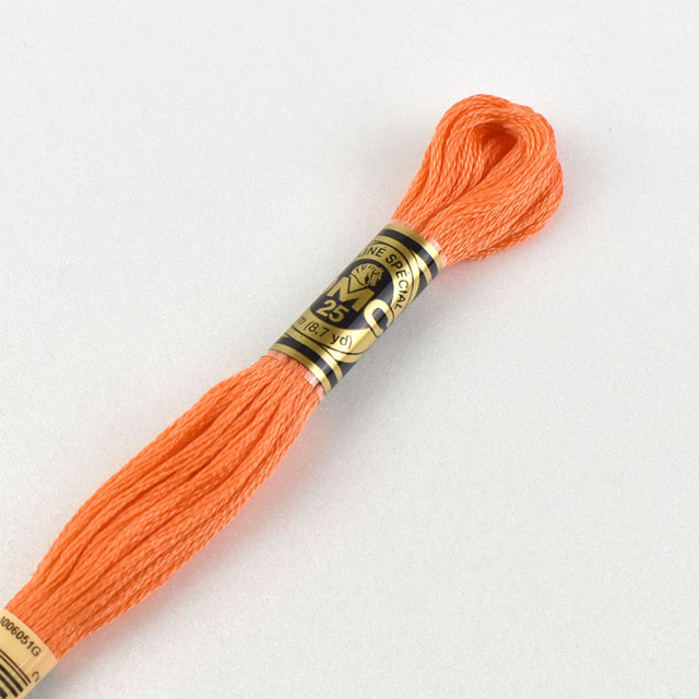 刺しゅう材料 DMC 刺繍糸 25番 色番3340 (H)_5a_