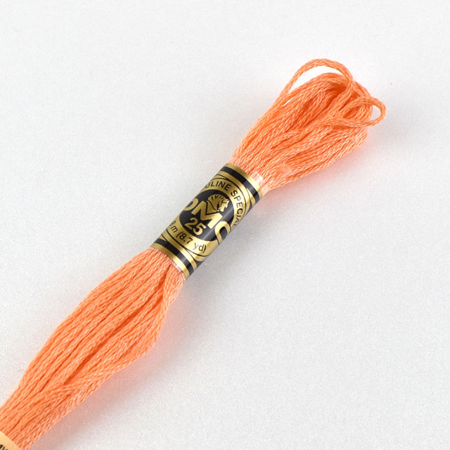 刺しゅう材料 DMC 刺繍糸 25番 色番3341 06Bg99_