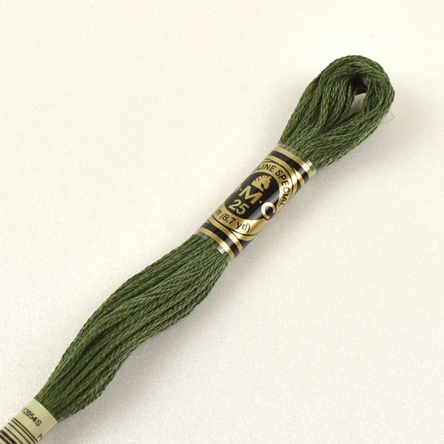 刺しゅう材料 DMC 刺繍糸 25番 色番3362 (H)_5a_
