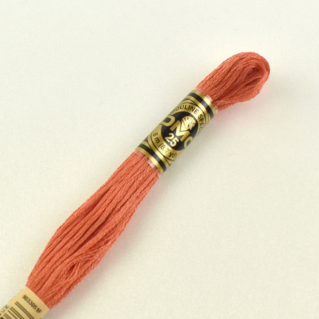 刺しゅう材料 DMC 刺繍糸 25番 色番351 (H)_5a_