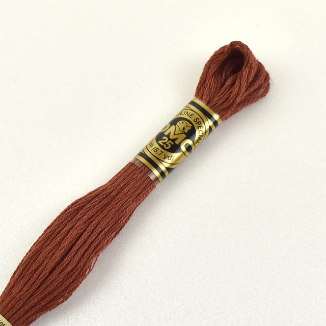 刺しゅう材料 DMC 刺繍糸 25番 色番355 06Bg99_