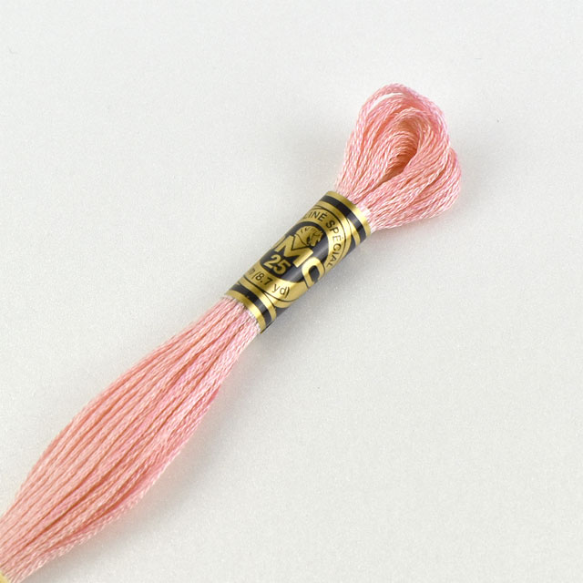 刺しゅう材料 DMC 刺繍糸 25番 色番3689 (H)_5a_