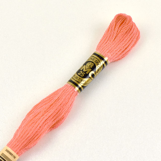 刺しゅう材料 DMC 刺繍糸 25番 色番3706 (H)_5a_
