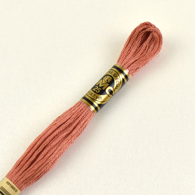 刺しゅう材料 DMC 刺繍糸 25番 色番3712 (H)_5a_