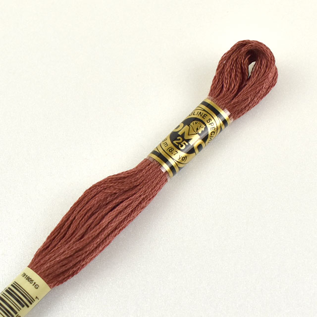 刺しゅう材料 DMC 刺繍糸 25番 色番3721 (H)_5a_