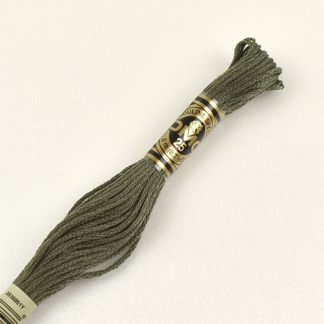 刺しゅう材料 DMC 刺繍糸 25番 色番3787 06Bg99_