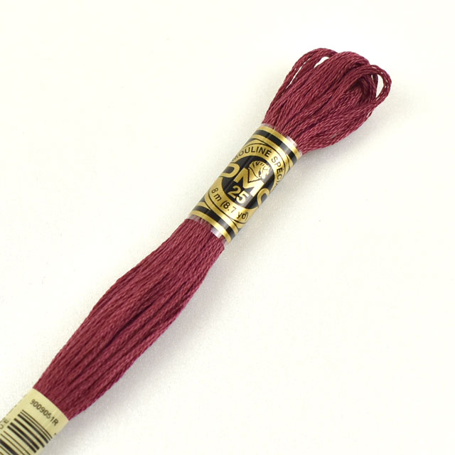 刺しゅう材料 DMC 刺繍糸 25番 色番3803 (H)_5a_