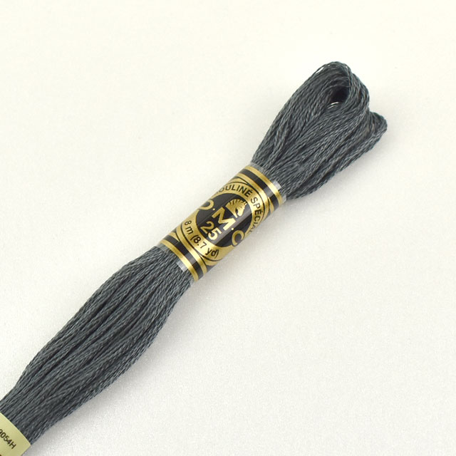 刺しゅう材料 DMC 刺繍糸 25番 色番413 (H)_5a_
