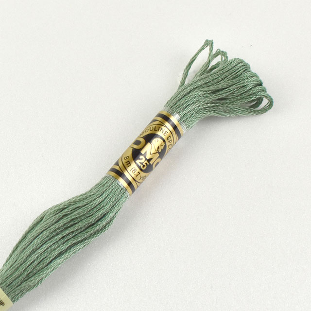 刺しゅう材料 DMC 刺繍糸 25番 色番502 06Bg99_