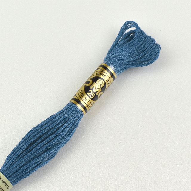刺しゅう材料 DMC 刺繍糸 25番 色番517 (H)_5a_