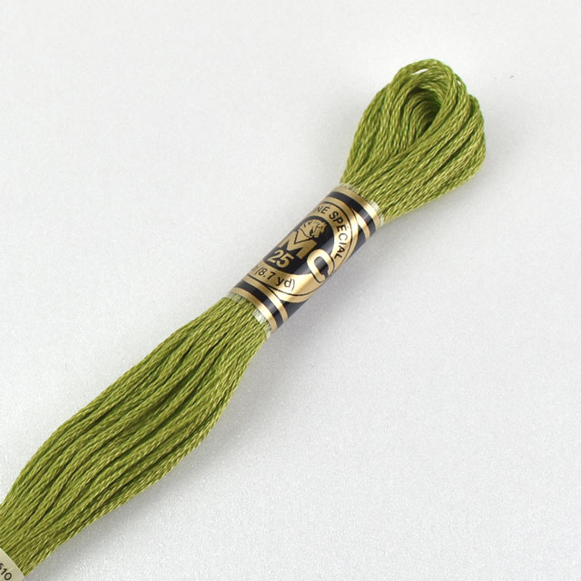 刺しゅう材料 DMC 刺繍糸 25番 色番581 (H)_5a_