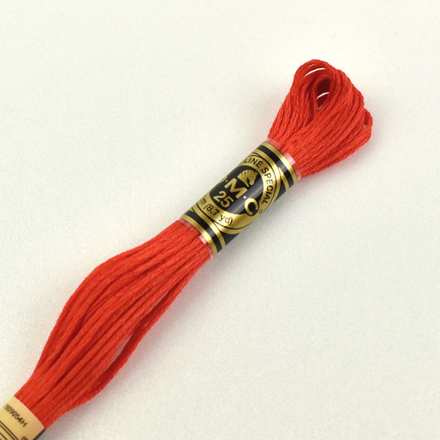 刺しゅう材料 DMC 刺繍糸 25番 色番606 06Bg99_