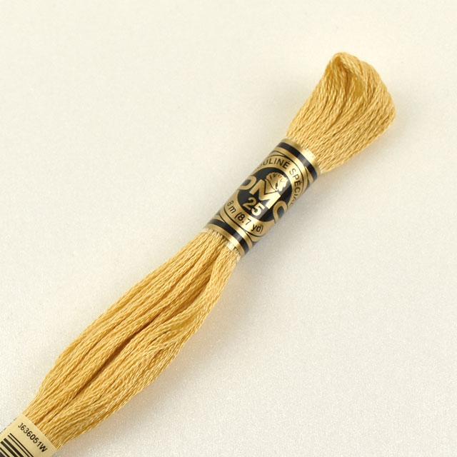 刺しゅう材料 DMC 刺繍糸 25番 色番676 (H)_5a_