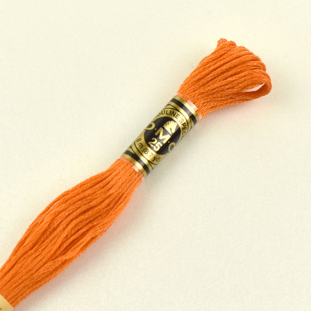 刺しゅう材料 DMC 刺繍糸 25番 色番721 (H)_5a_