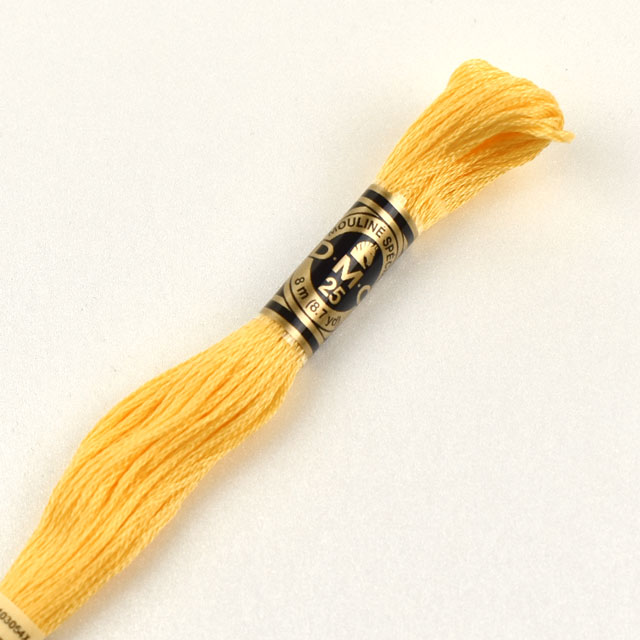 刺しゅう材料 DMC 刺繍糸 25番 色番743 (H)_5a_