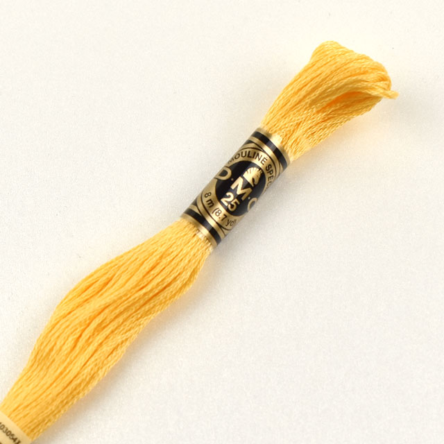 刺しゅう材料 DMC 刺繍糸 25番 色番743 06Bg99_