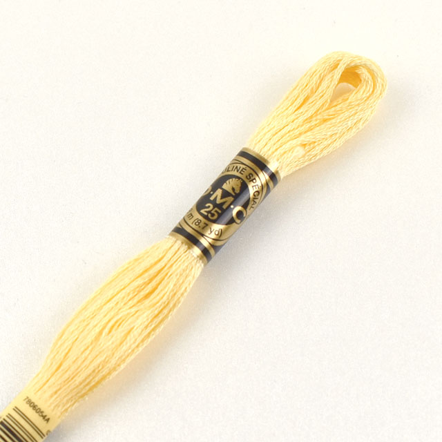 刺しゅう材料 DMC 刺繍糸 25番 色番745 (H)_5a_