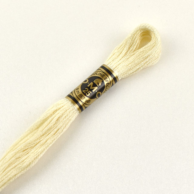 刺しゅう材料 DMC 刺繍糸 25番 色番746 06Bg99_