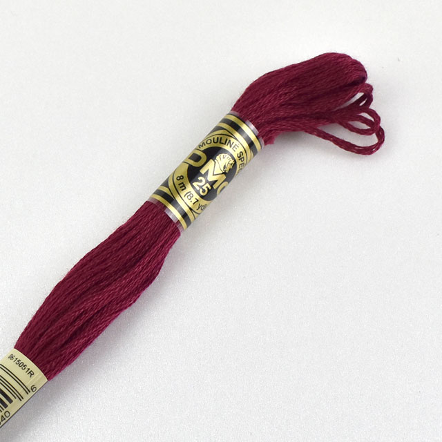 刺しゅう材料 DMC 刺繍糸 25番 色番777 06Bg99_